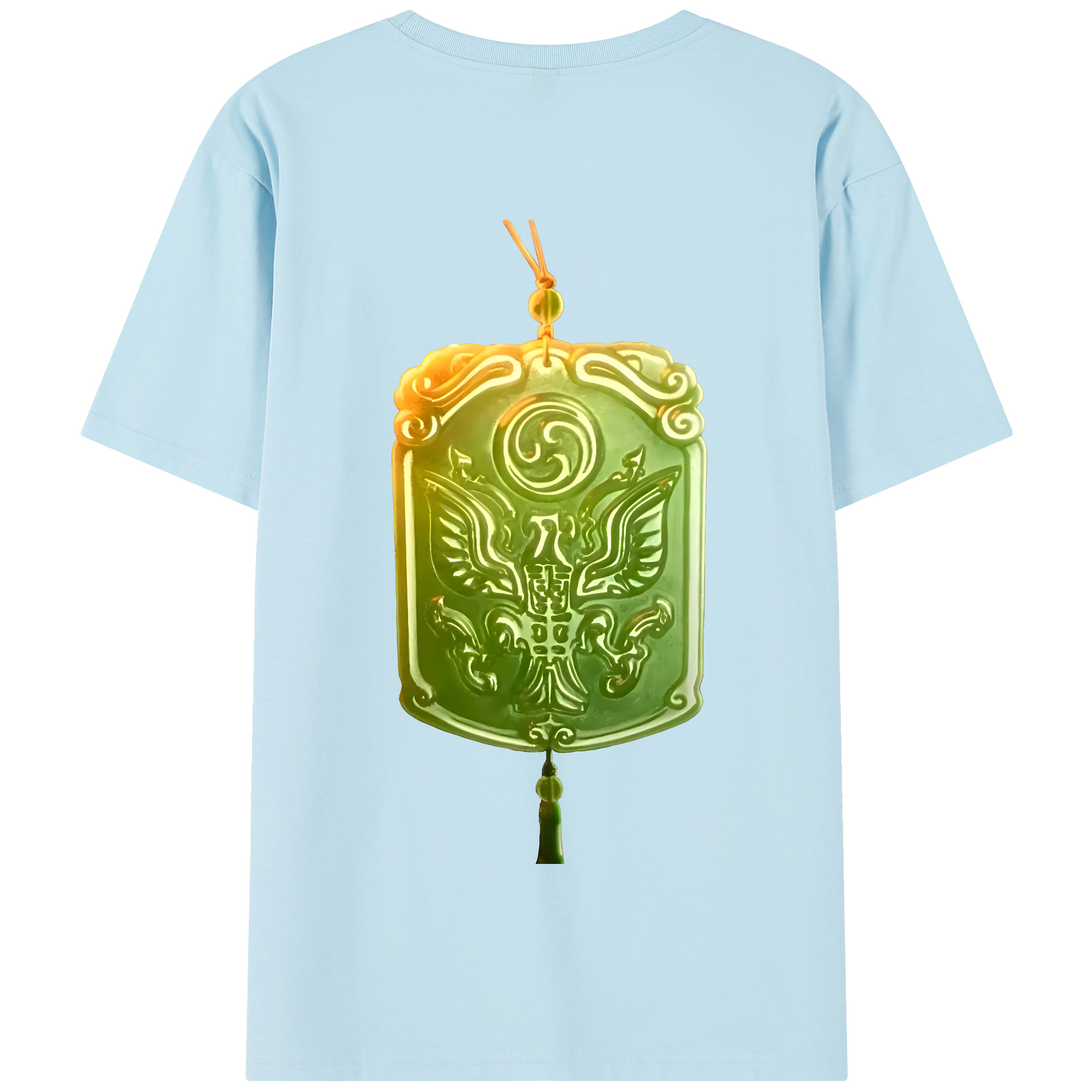 （画像用） Ne Zha 2 ナタ 魔童の大暴れ 綿100％半袖Tシャツ（背面プリント）